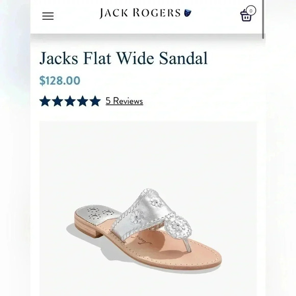 Jack Rogers Jacks Flat Wide Sandal New Size 10M - Picture 2 of 6
